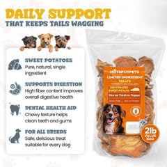 Hotspot Pets snack alta fibra para perros, apoyo digestivo potencial.
