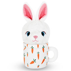 howaukf Conejo de Pascua suave con chirriador para juegos y ternura
