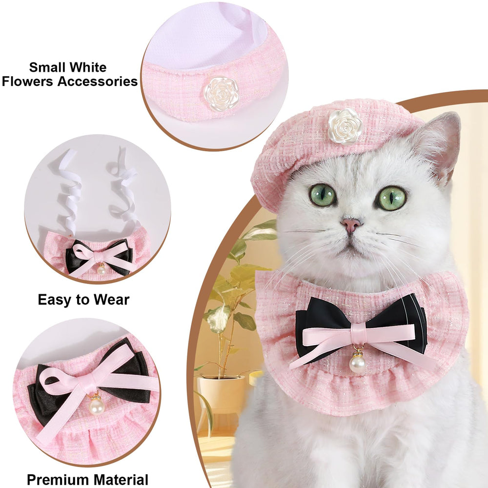HOWWFALY detalle camelia rosa, toque chic para tu mascota
