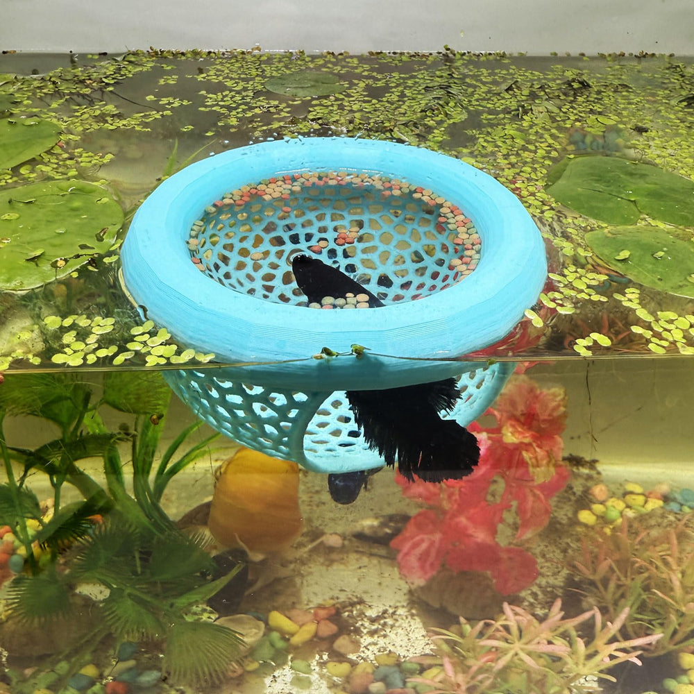 HOZOE cueva flotante para betta, refugio seguro y punto de encuentro en el acuario.