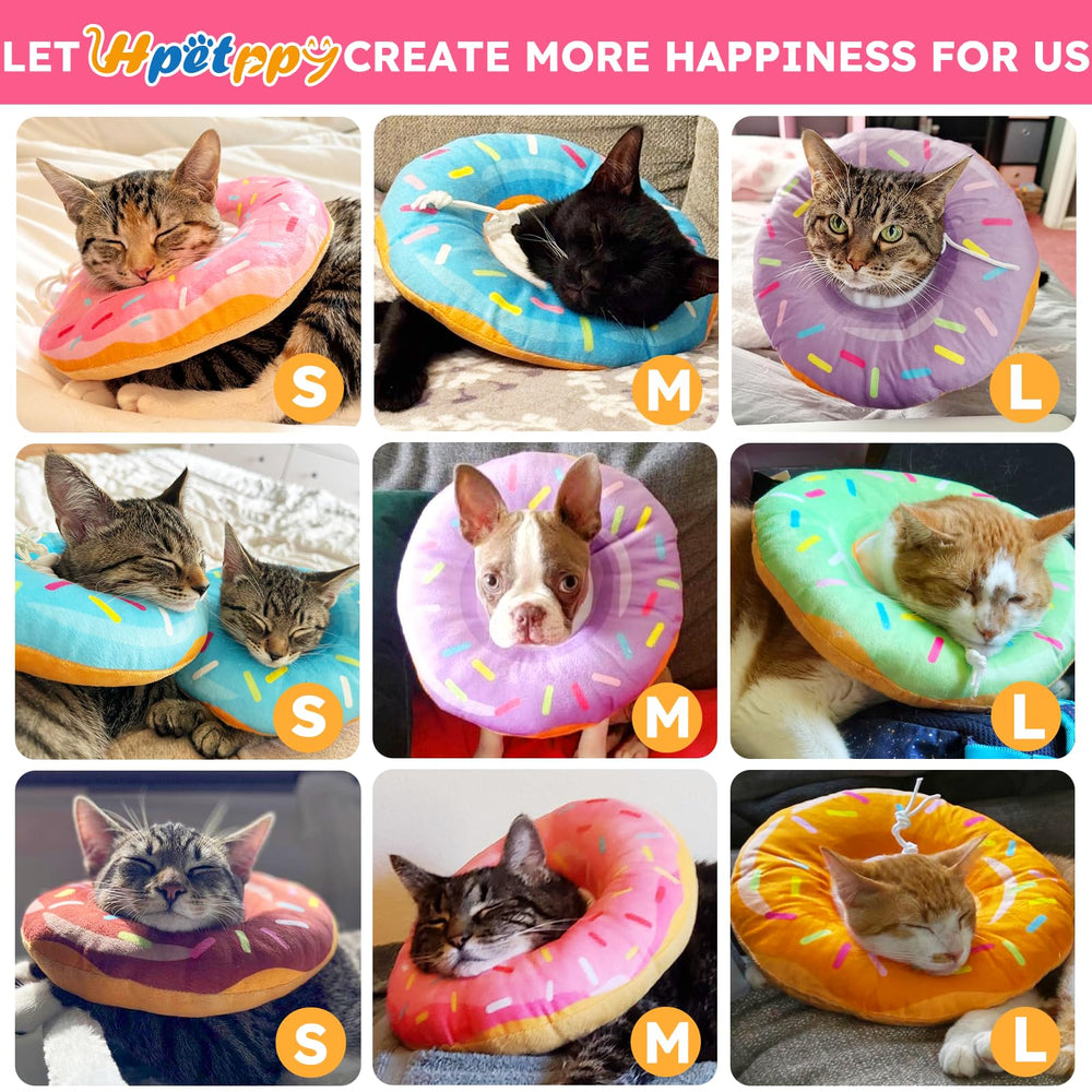 Fácil lavado a máquina del collar donut Hpetppy.