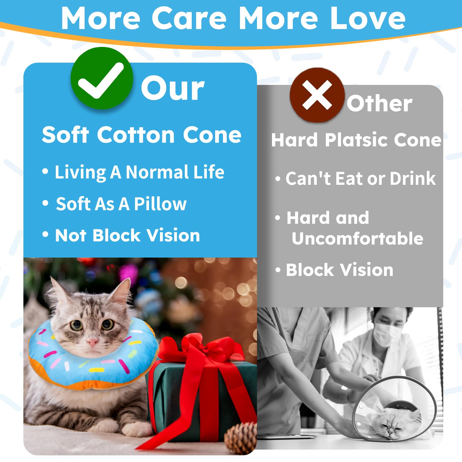 Hpetppy collar uso diario para comer y beber sin esfuerzo.