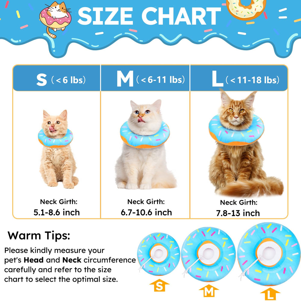 Hpetppy cono-gato rosquilla suave brinda comodidad sin irritar la piel.