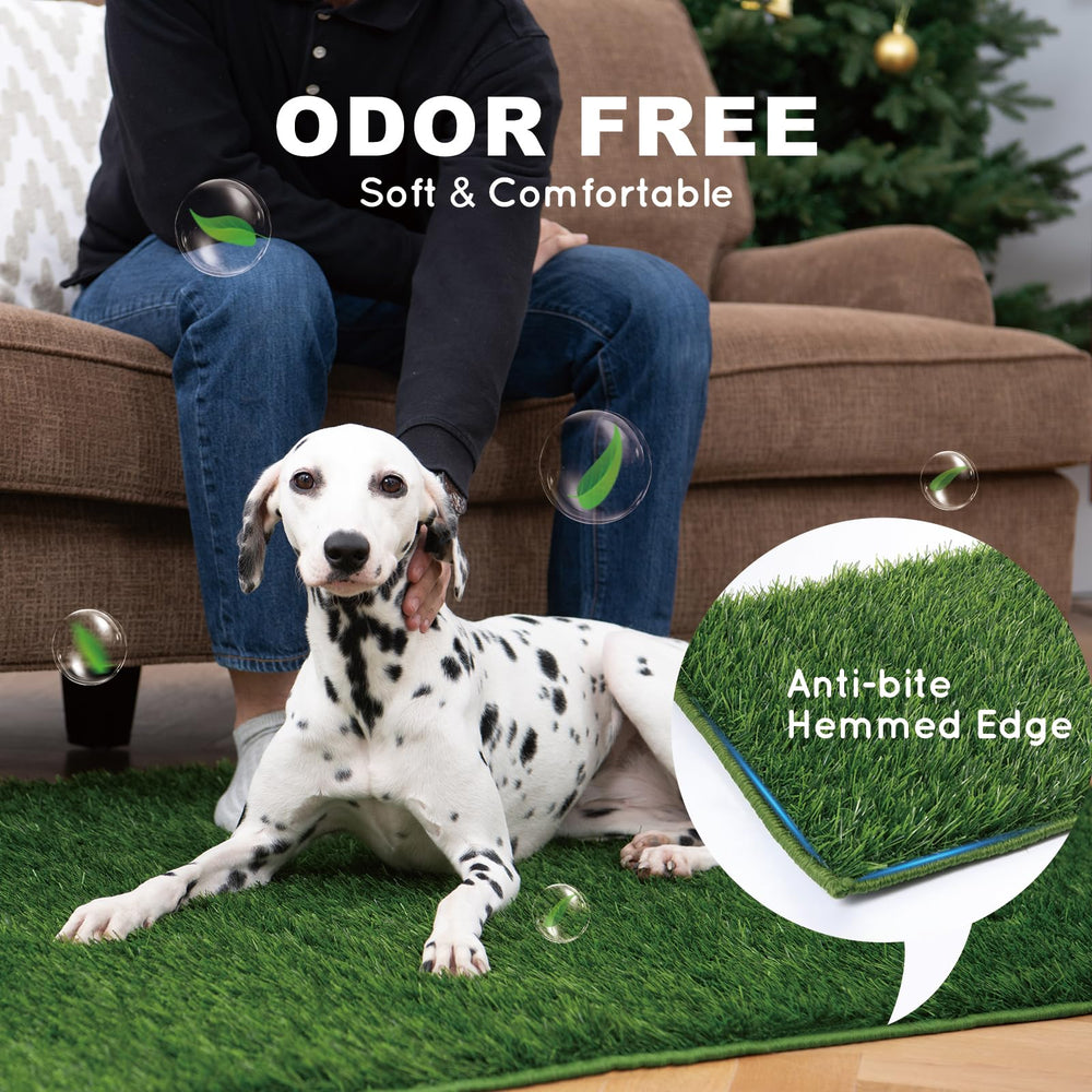 HQ4US 4LEGS grama artificial con borde doblado, diseño duradero