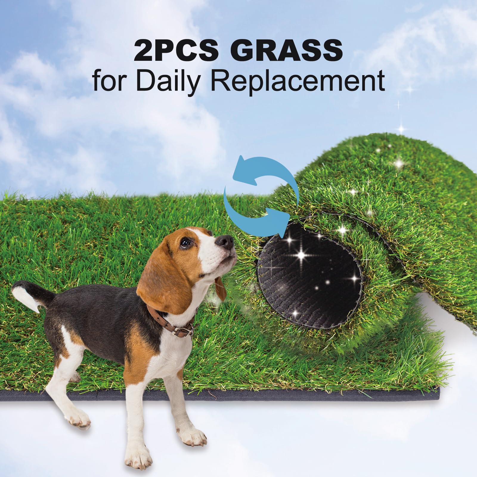HQ4US 4LEGS: pastos artificiales intercambiables para rotación