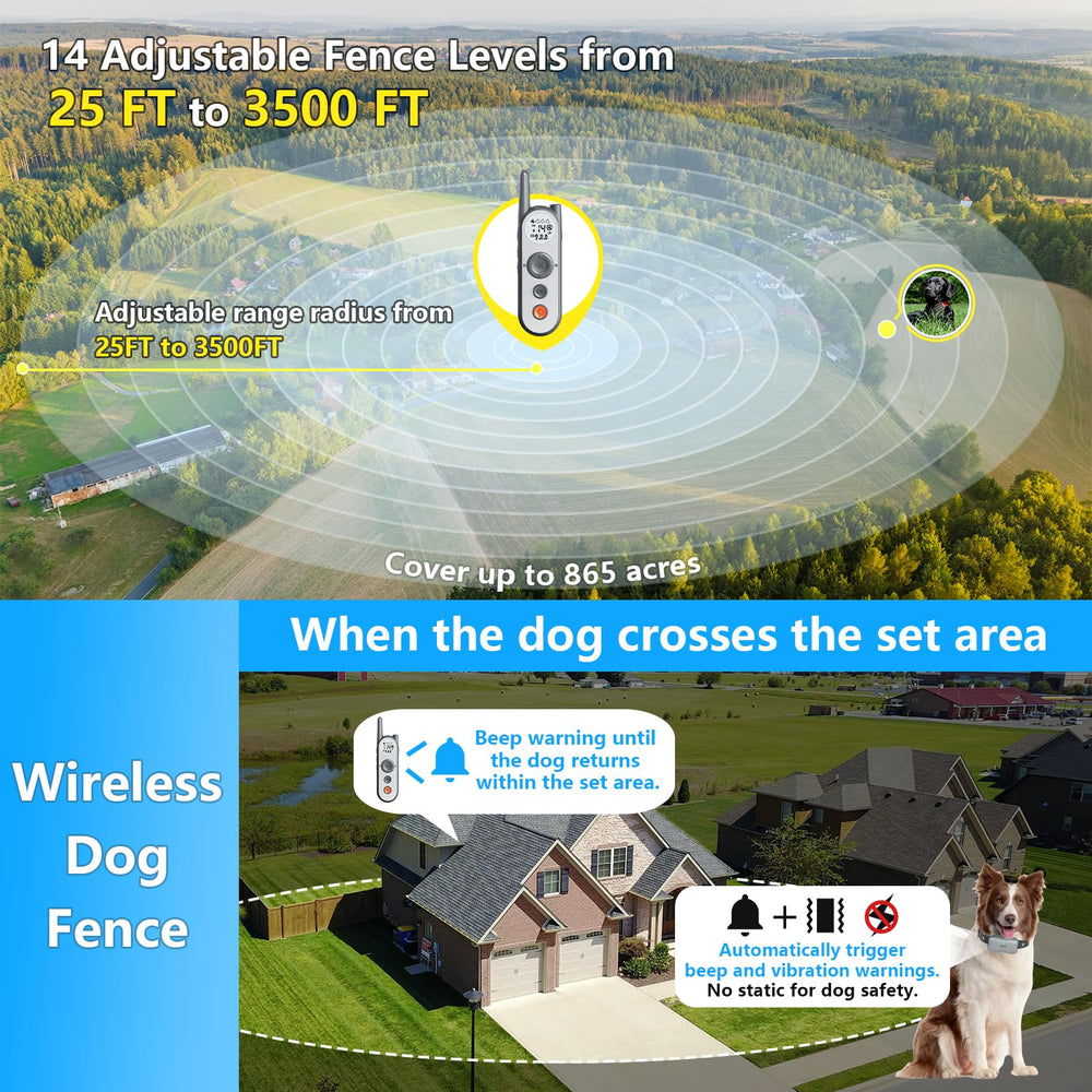 Collares de entrenamiento Htcuto para perros con control remoto.