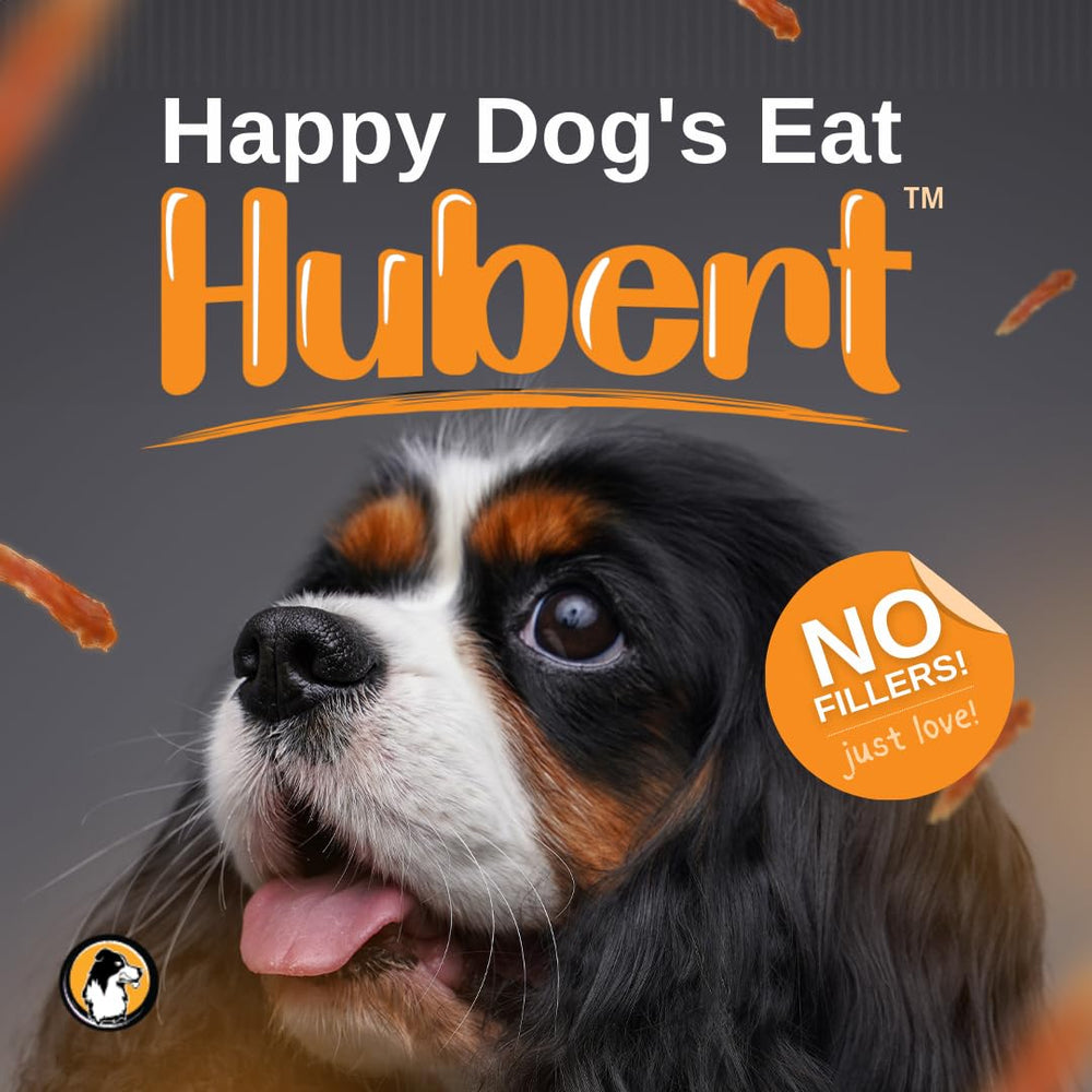 Hubert Premium Rollos de Piel de Salmón: snack perfecto para perros activos al aire libre.