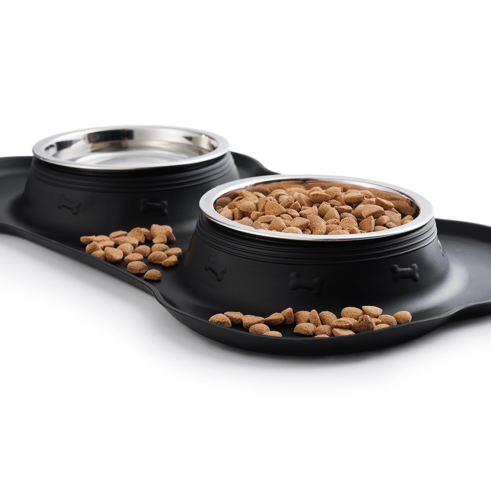Hubulk bandeja de silicona anti-derrame facilita la limpieza alrededor de la zona de comida.