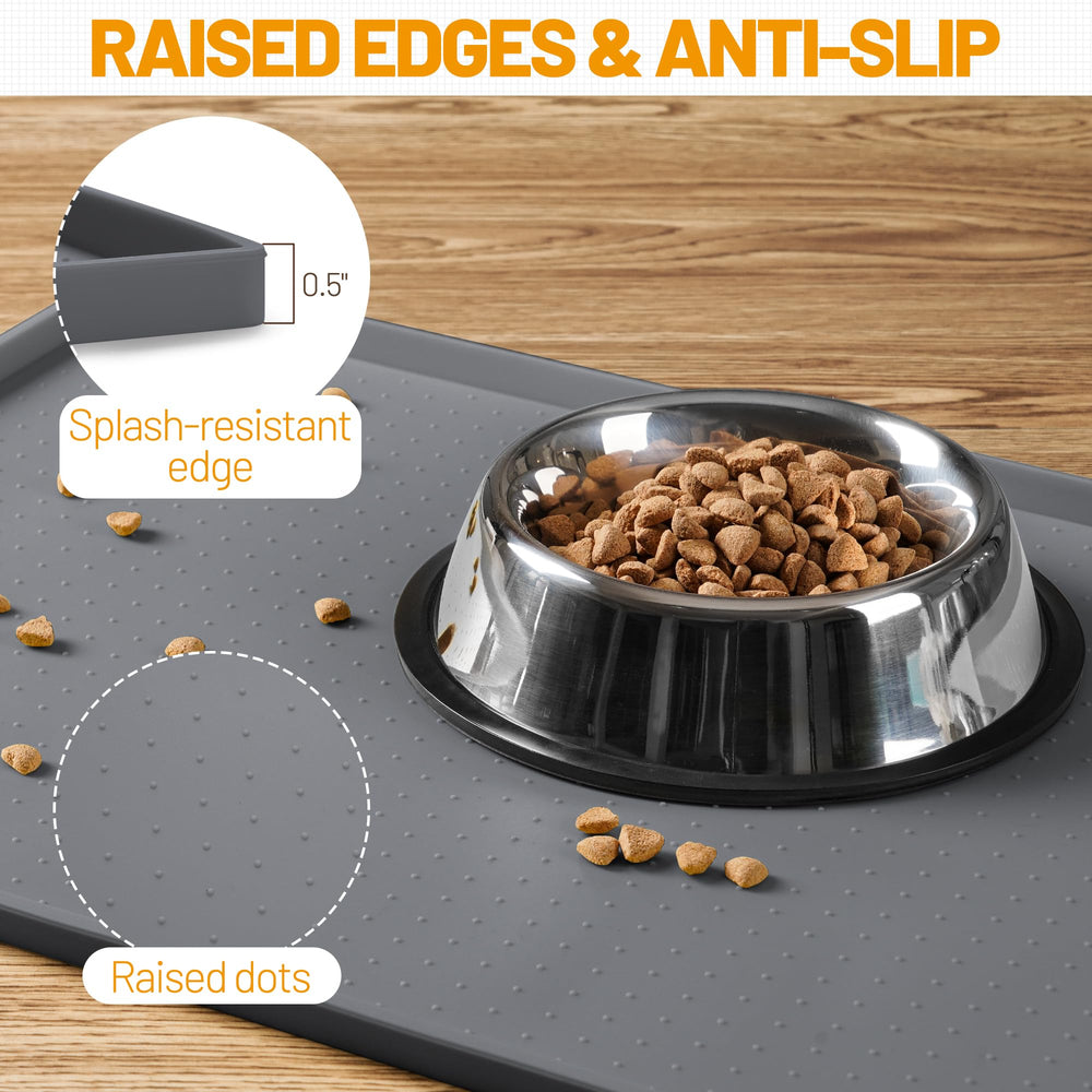 Hubulk Dog Feeding Mat antideslizante mantiene los cuencos en su lugar