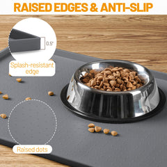Hubulk Dog Feeding Mat antideslizante mantiene los cuencos en su lugar