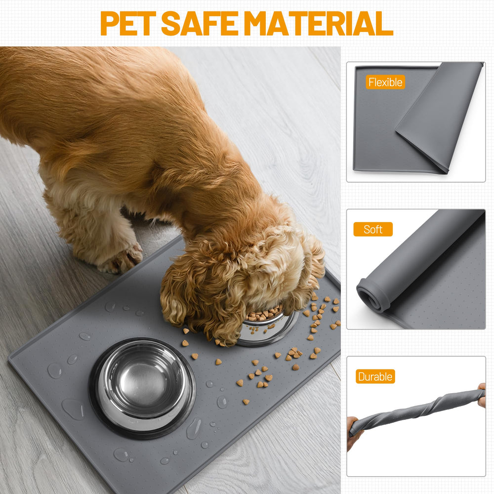 Hubulk Dog Feeding Mat fácil de limpiar y resistente al uso diario