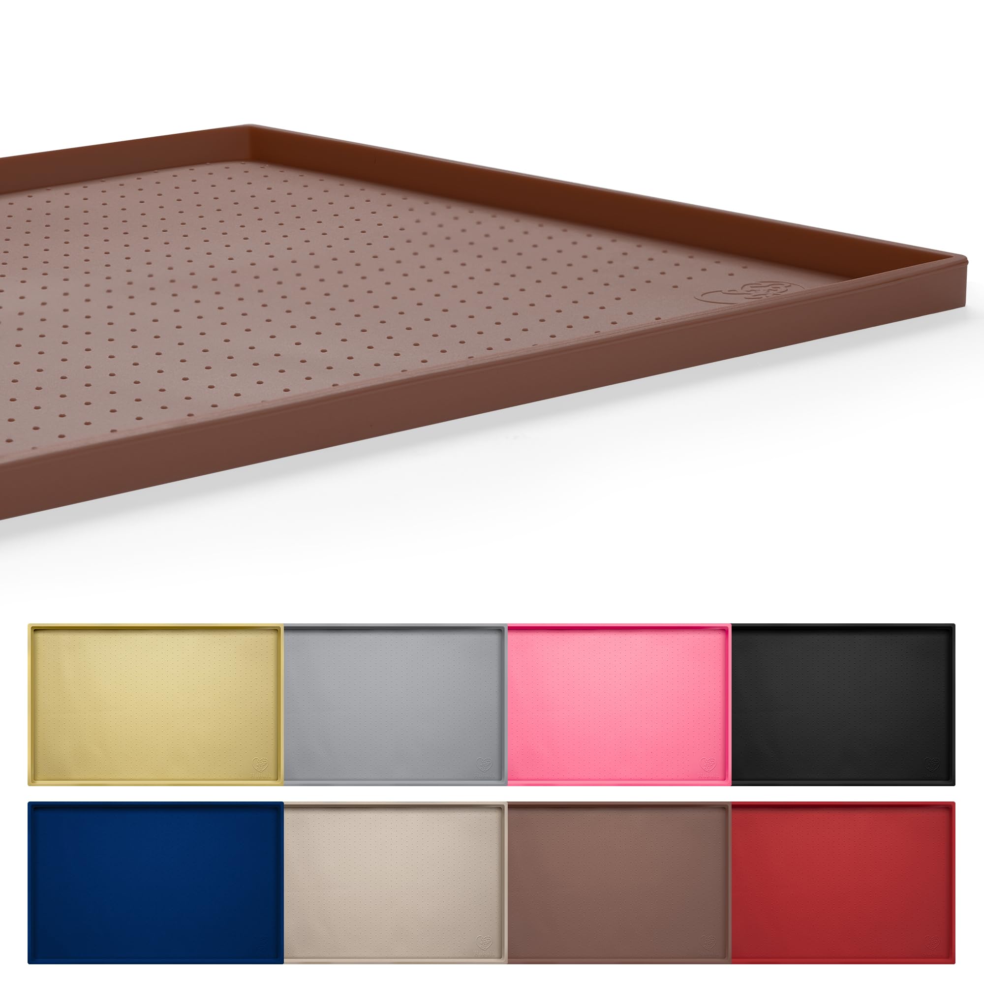 Hubulk Tapis alimentation chien etanche protège le sol des déversements.