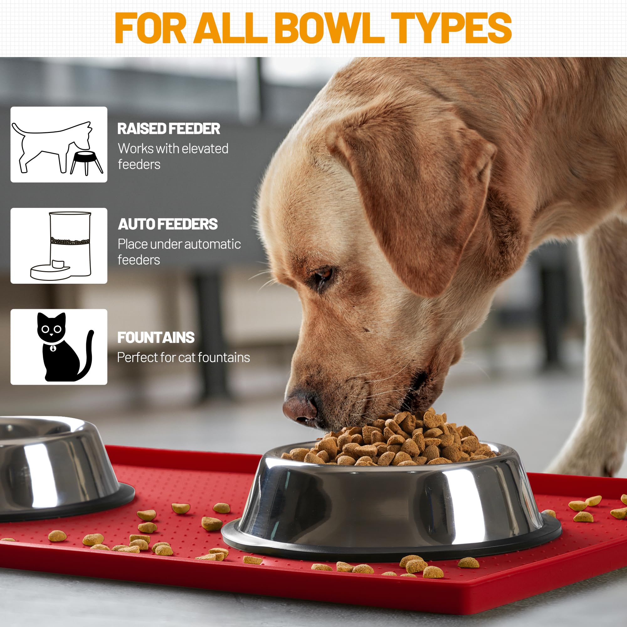 Hubulk compatible con diferentes cuencos para perros y gatos.