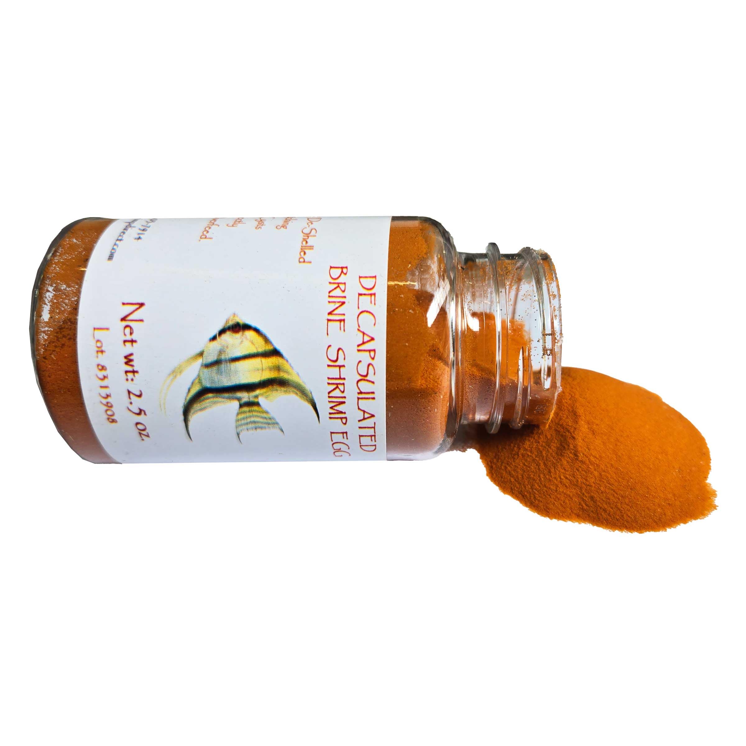 Brine Shrimp Direct: huevos decapsulados para rehidratación rápida, ideal para alevines.