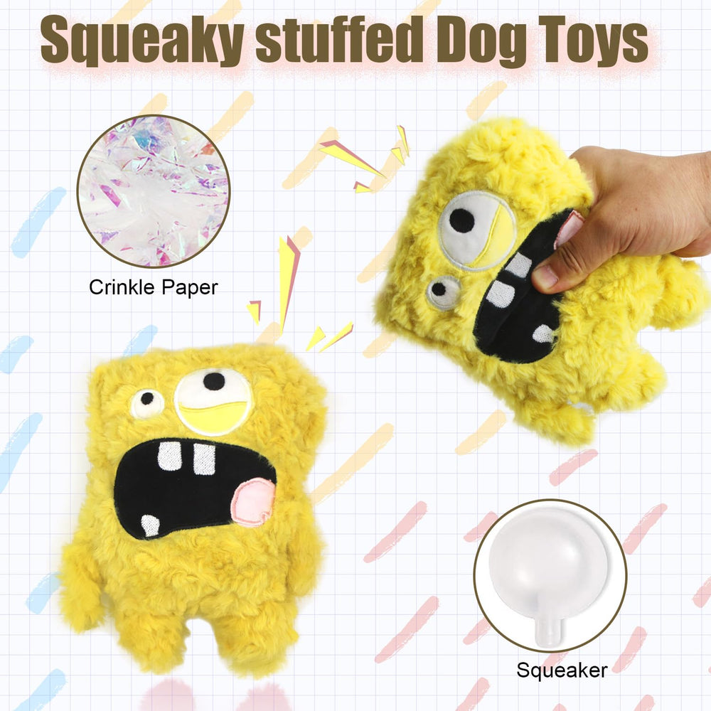 HUGEME juguete de peluche duradero con bordado, resistente al juego activo