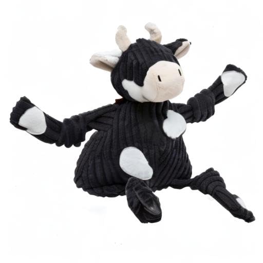 HuggleHounds Angus Cow Knottie, diseño seguro