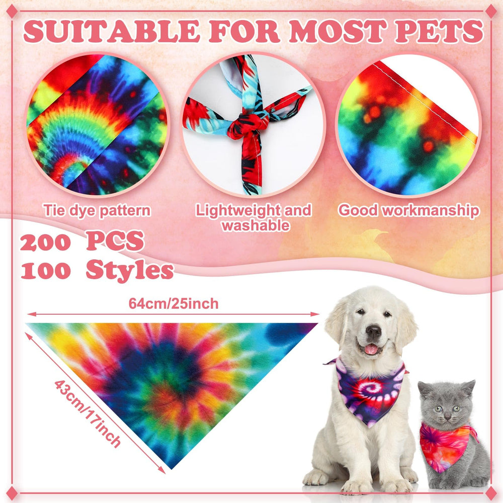 Bandana Huhumy para perro pack de 150 piezas en colores variados.