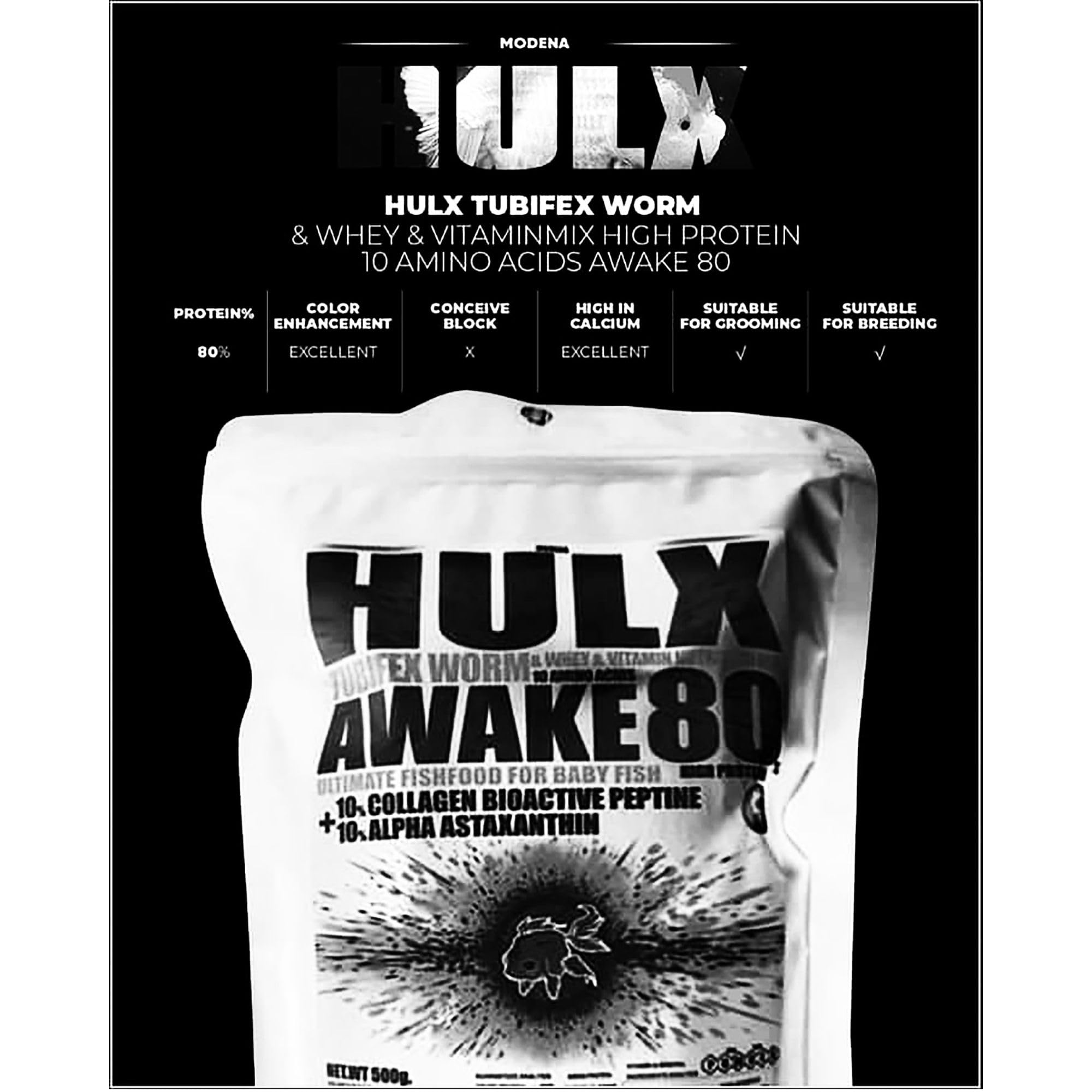 Proteína 60 de Hulx para apoyo general de los peces dorados