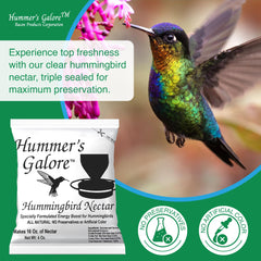 Hummer's Galore: fácil de mezclar sin hervir, listo para alimentar.