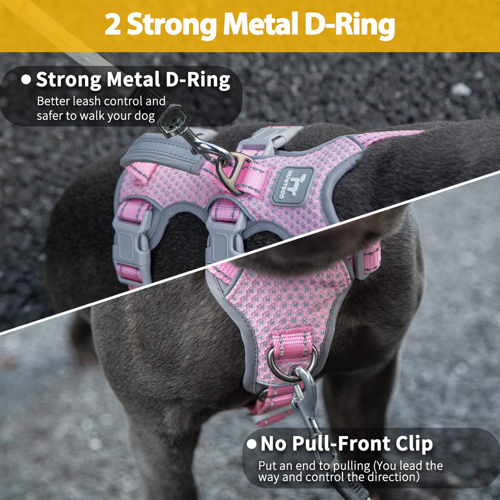 Huntboo Arnés con D-ring delantero para dirigir al perro con facilidad