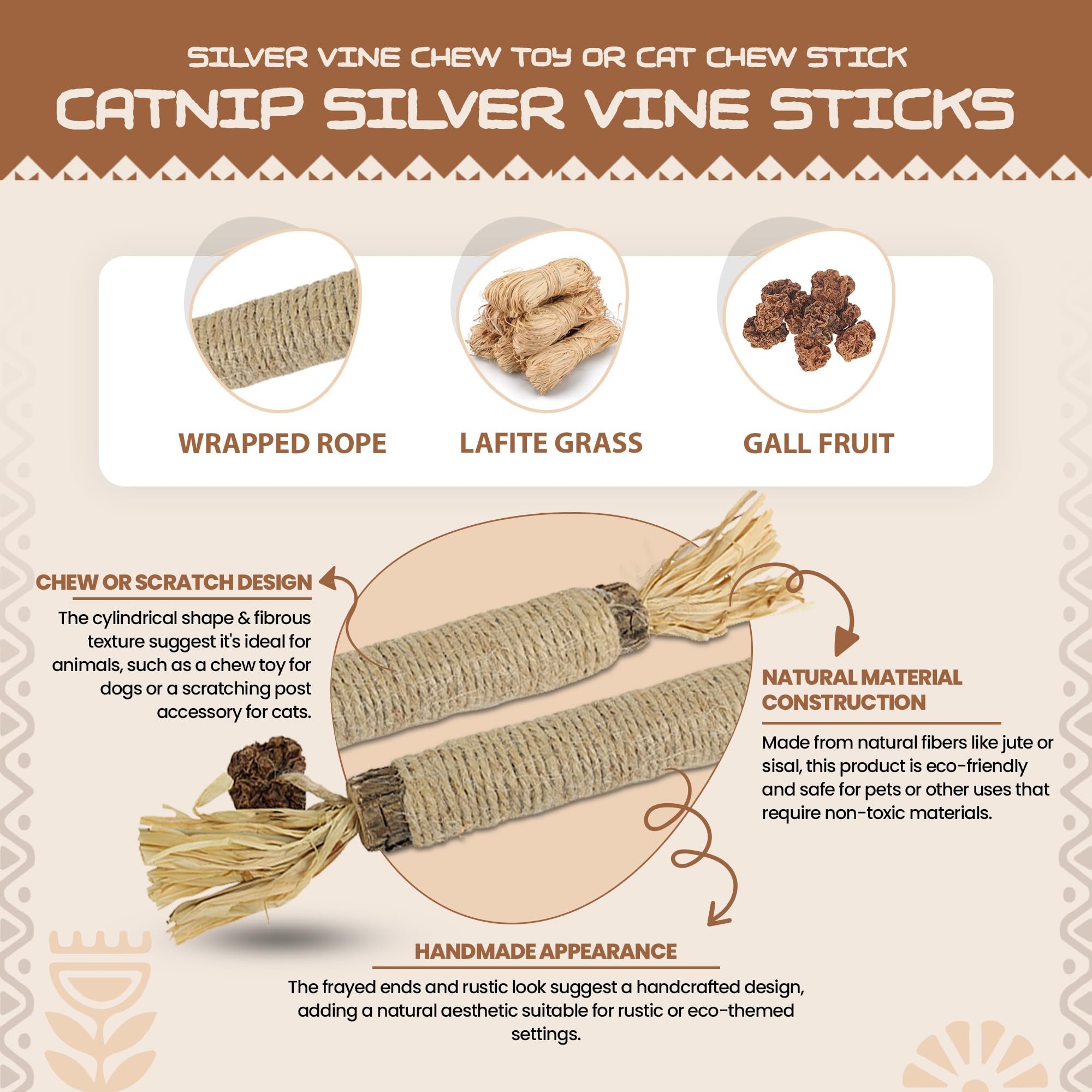HUPA palitos Silvervine para uso en interiores de gatos