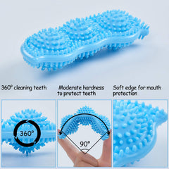 Hurray: juguete-masticable-primer-plano, fácil de limpiar con agua.