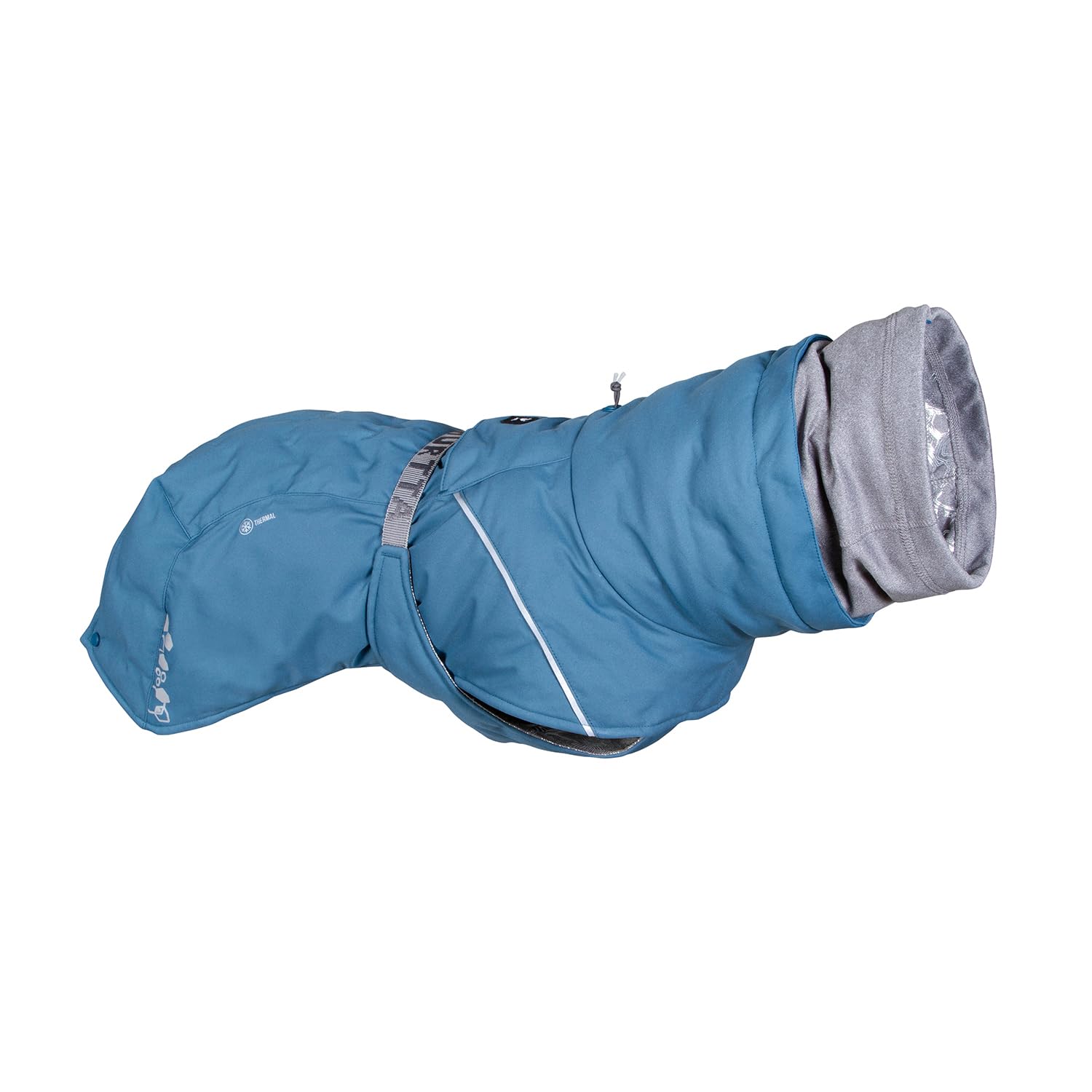 Hurtta Extreme Warmer 3 Eco, chaqueta para perro, vista frontal, calor cómodo para inviernos.