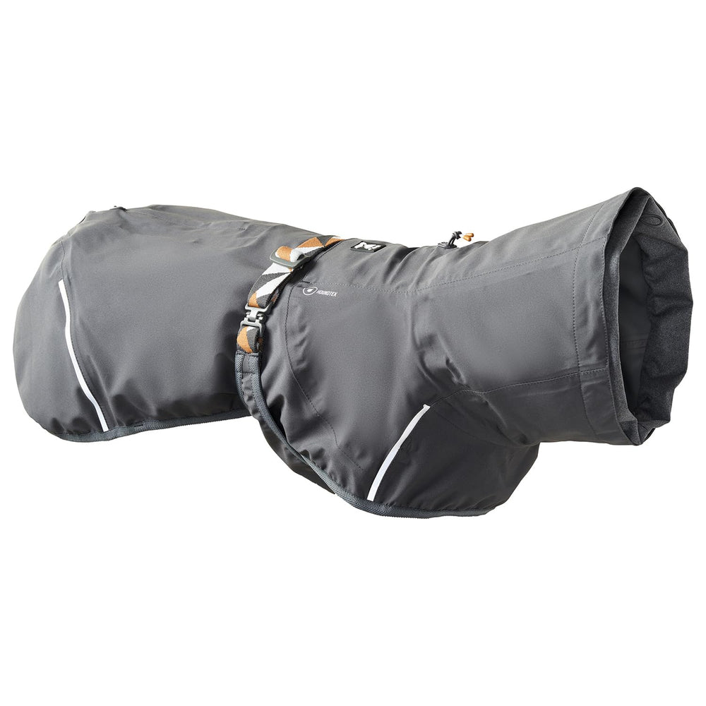 Hurtta Mudventure ECO, chaqueta para perro, vista frontal; protege del agua y del barro.