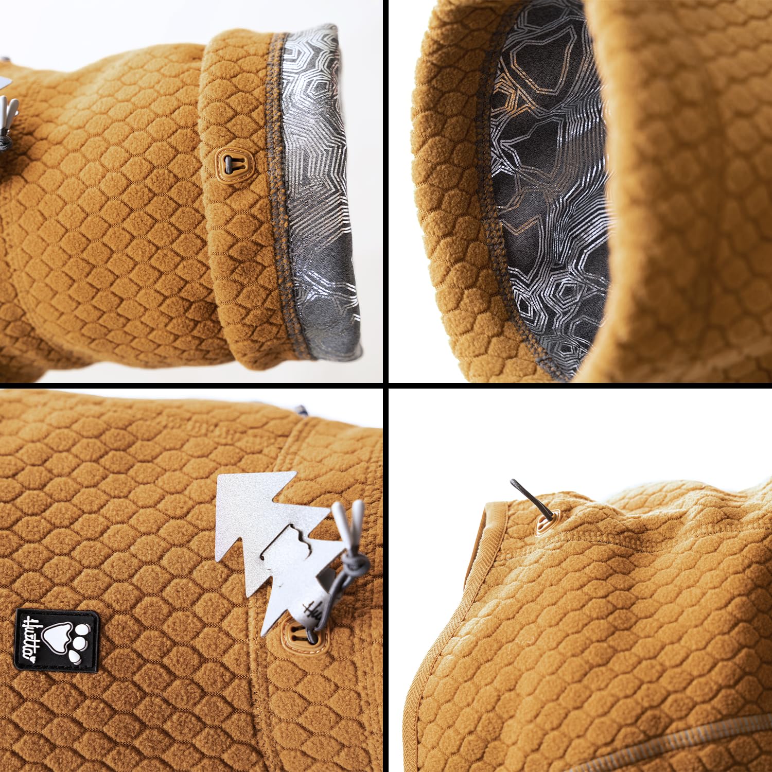 Hurtta Warming Midlayer ECO materiales suaves y silenciosos, aptos para perros sensibles.