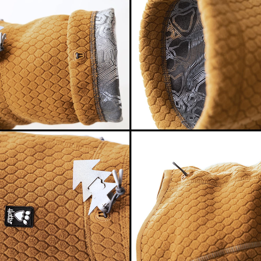 Hurtta Warming Midlayer ECO materiales suaves y silenciosos, aptos para perros sensibles.