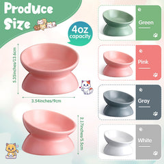 Hushee tazones anti-derrame para gato, ideal para evitar desorden durante la comida.