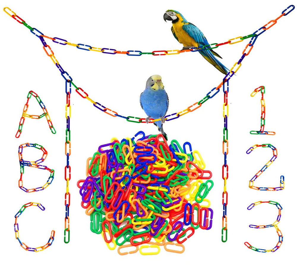 Hyamass Enlaces de cadena arcoíris: seguros y duraderos para aves
