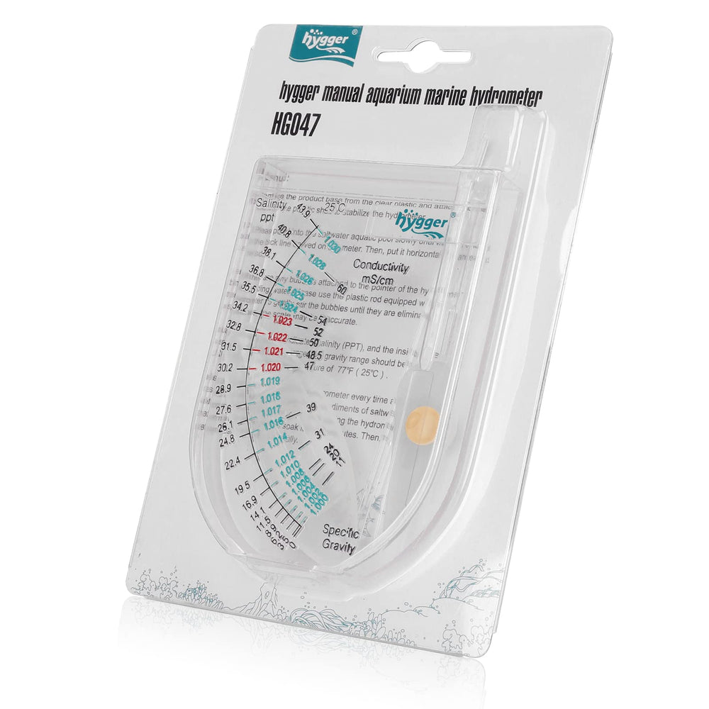 hygger medidor-salinidad con base amplia para lectura estable.
