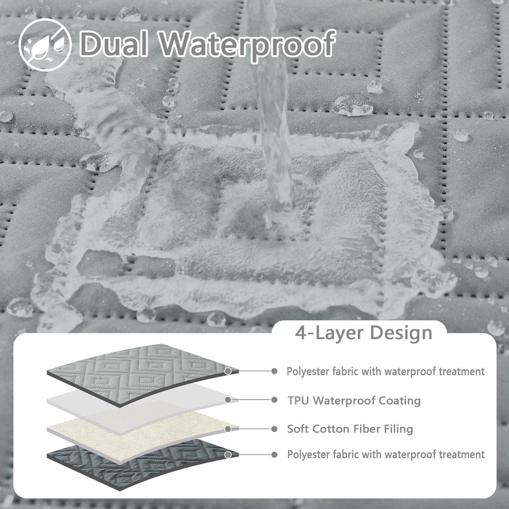funda hyha para sofá, impermeable y dos colores, protege manchas y pelo