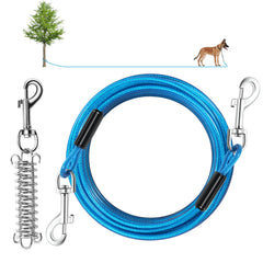 Hyhjh cable tira perro 20ft para libertad supervisada en exteriores