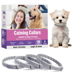 Hyjykd collar calmante en caja de 4 unidades para tranquilidad duradera.