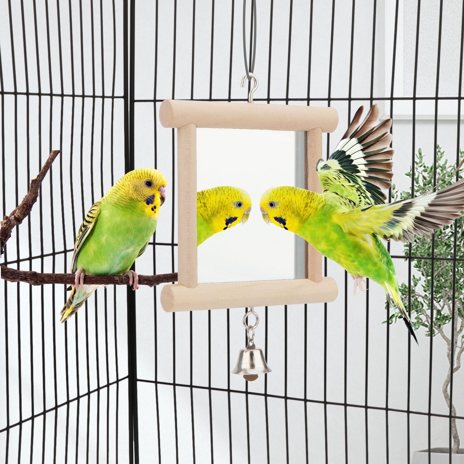 Diseño seguro y resistente Hypeety, pensado para aves de interior