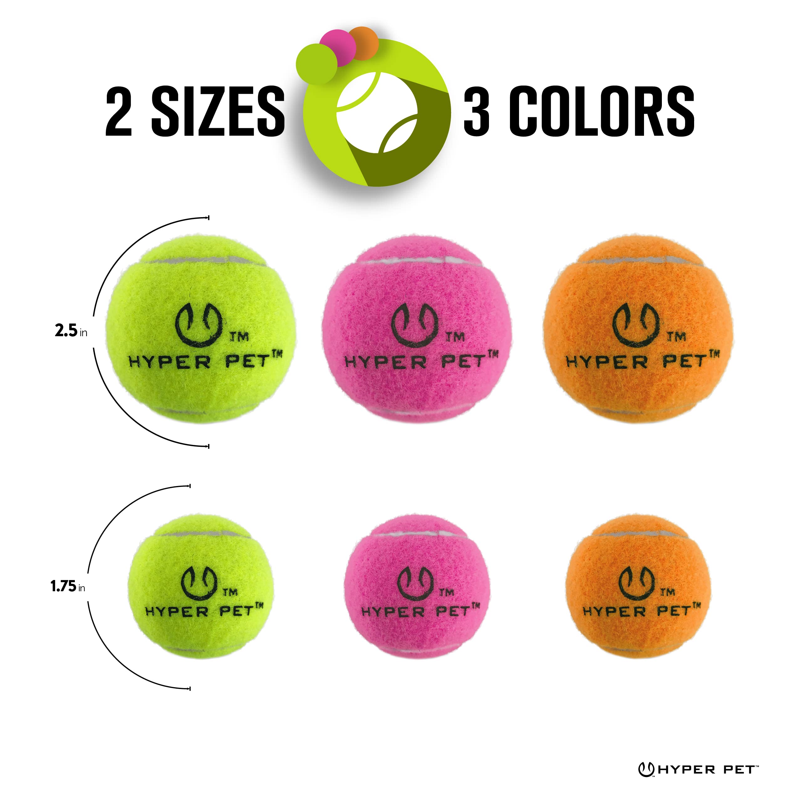 Hyper Pet bolas tenis mini compatibles con lanzador K9 Kannon K2 para más acción.
