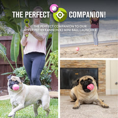 Hyper Pet mini tenis para perros; recubrimiento suave y seguro para dientes.