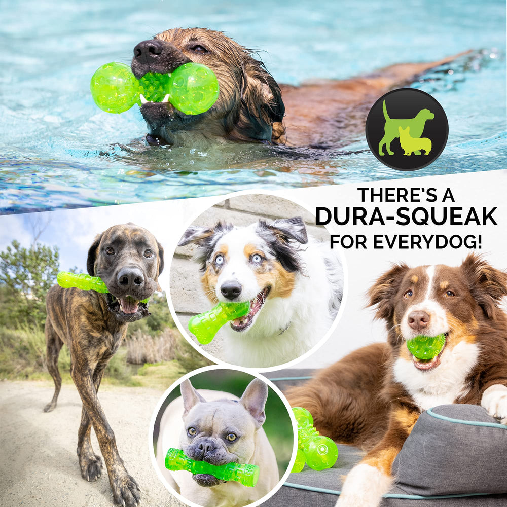 Hyper Pet DuraSqueak para perros medianos, fácil de localizar