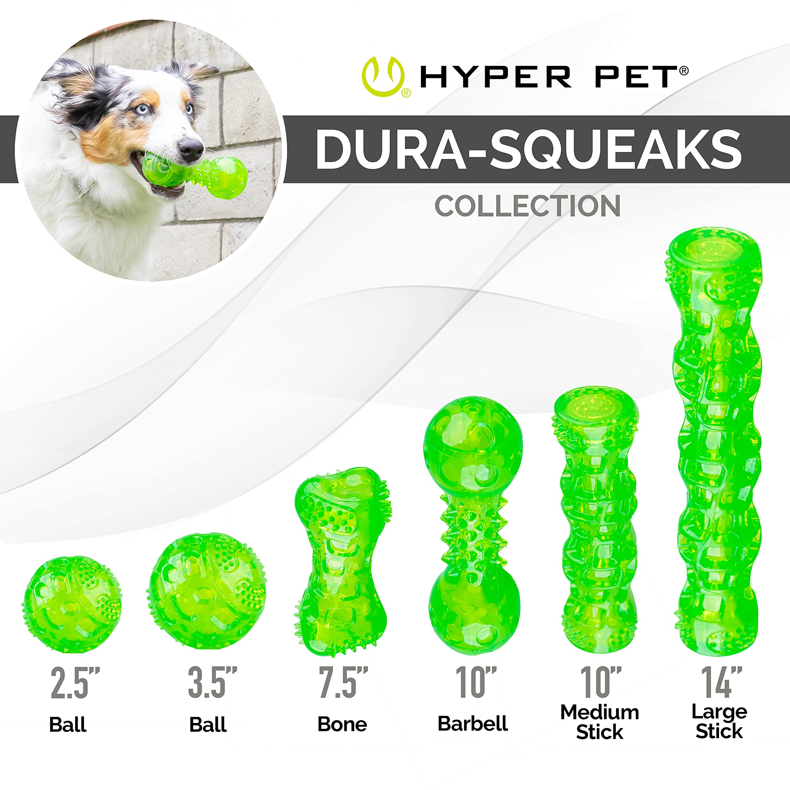Hyper Pet DuraSqueak uso exterior en parques y patios