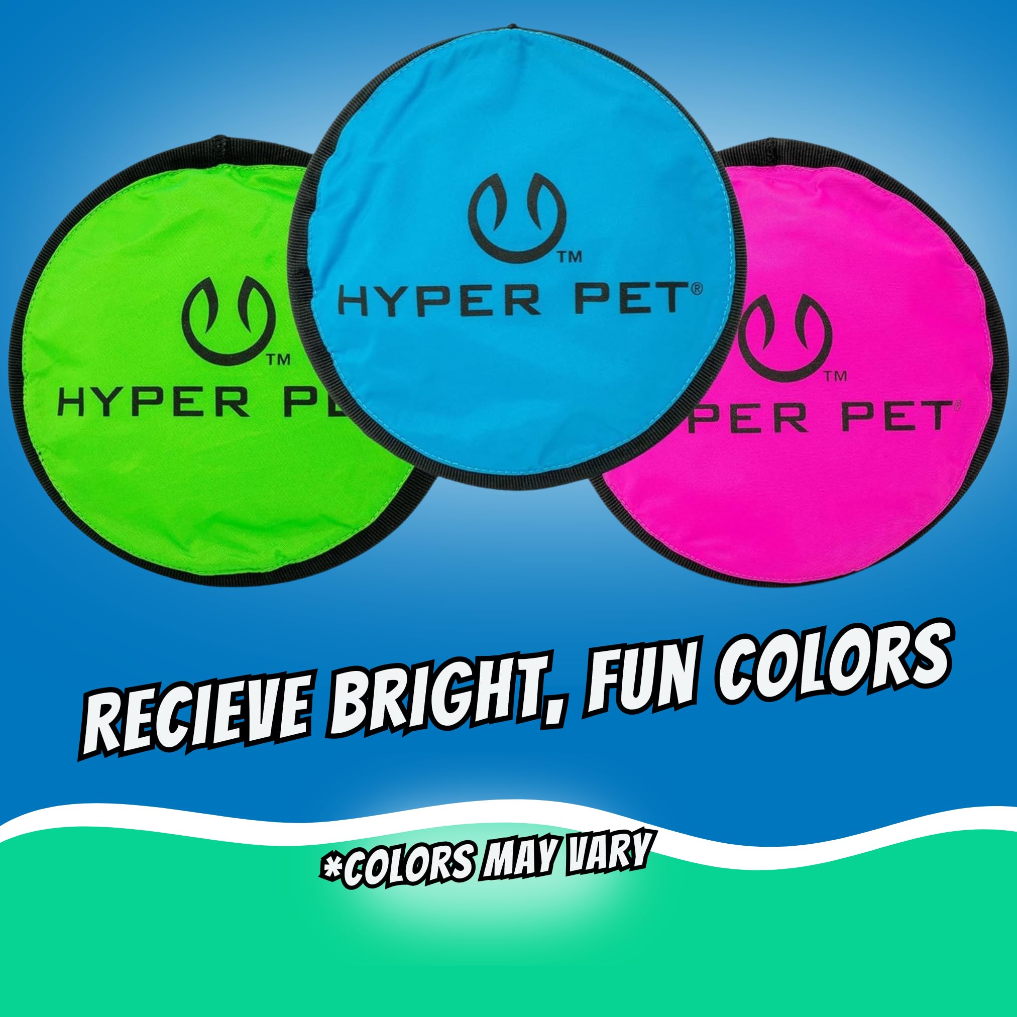 Hyper Pet Flippy Flopper disco de 9 pulgadas, ideal para perros grandes.