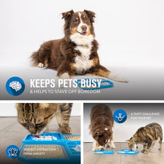 Tapete con diseño cuadrante Hyper Pet IQ Treat Lick Mat para control de porciones