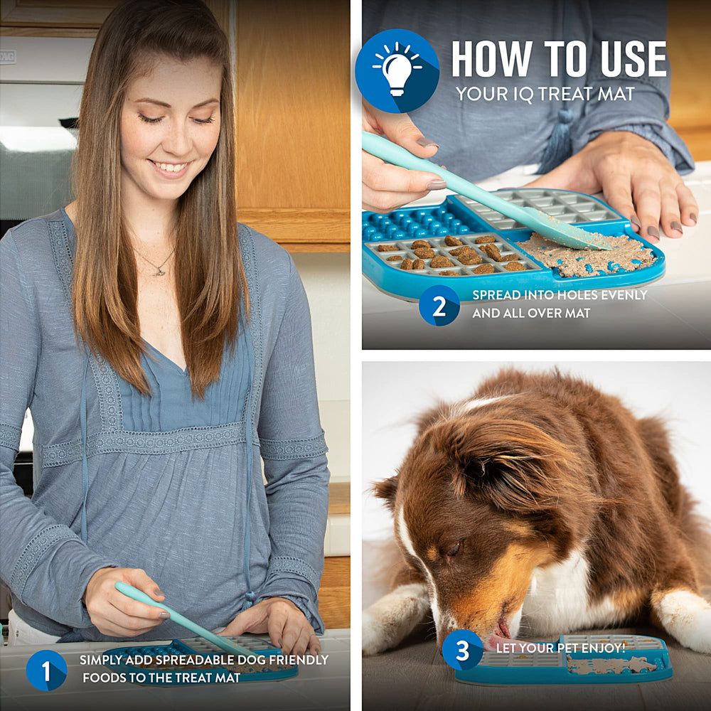 Superficie con texturas variadas Hyper Pet IQ Treat Lick Mat para mantener interesado al animal