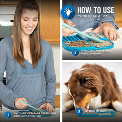Superficie con texturas variadas Hyper Pet IQ Treat Lick Mat para mantener interesado al animal