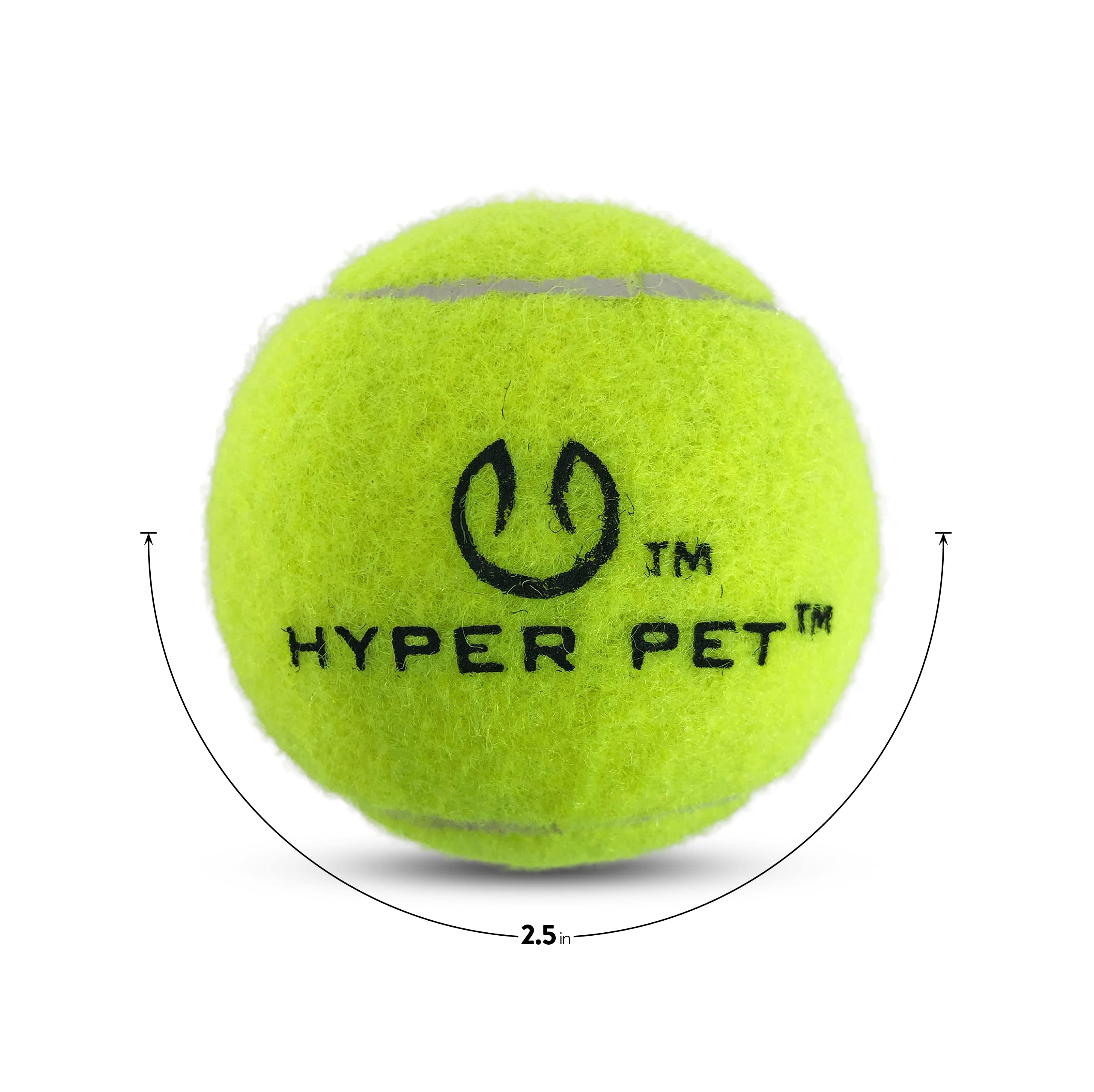 Hyper Pet pelotas-tenis-perro-naranja: fáciles de localizar en hojas y agua.
