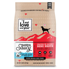 I AND LOVE AND YOU bocado al horno de carne y patata dulce para sabor intenso.