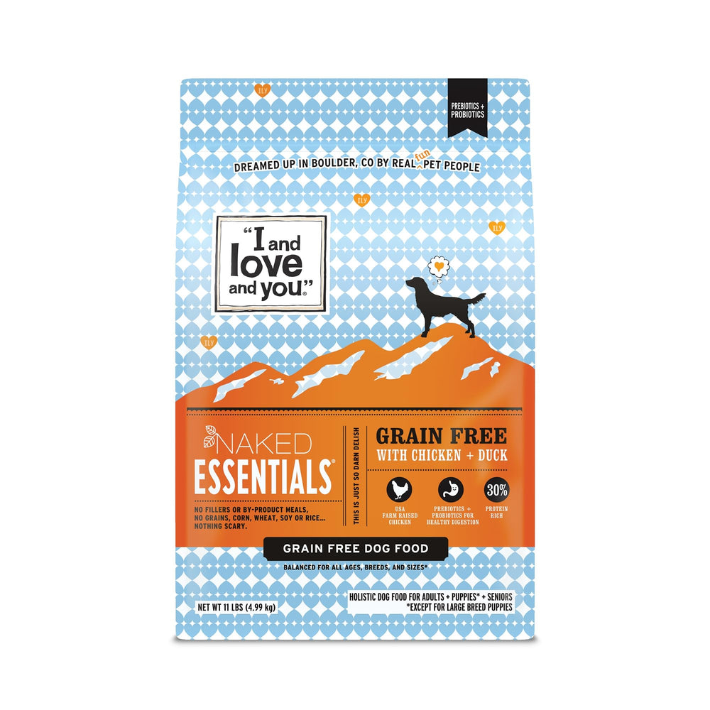 I AND LOVE AND YOU Naked Essentials croquetas de pollo y pato crujientes para perros activos