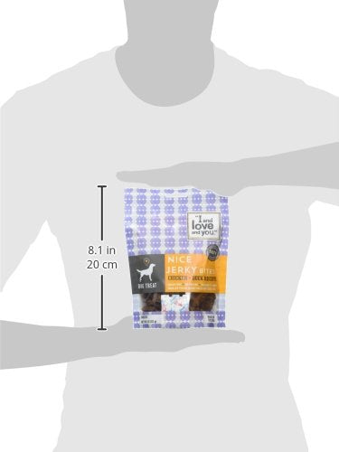 I and love and you Nice Jerky Bites: textura blanda y masticable para entrenamiento