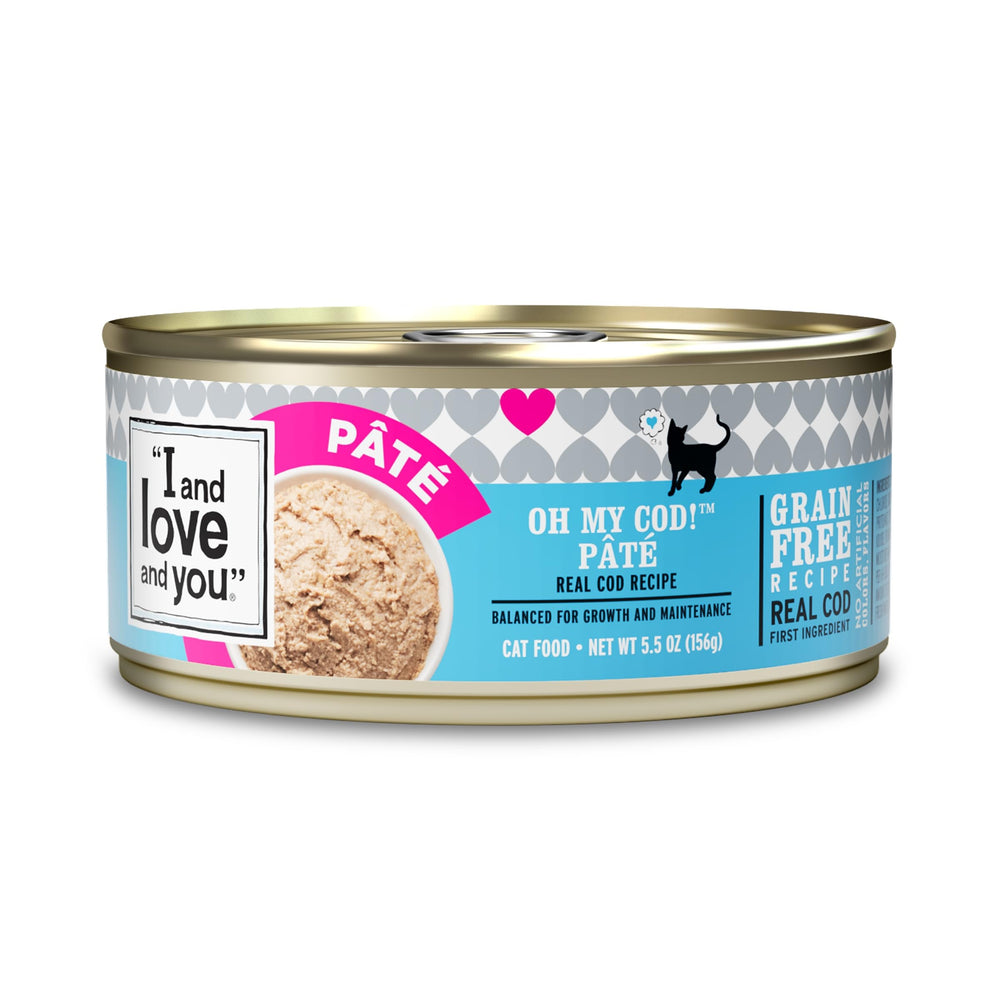 I and love and you Oh My Cod Pâté: bacalao en lata, textura suave para gato exigente.